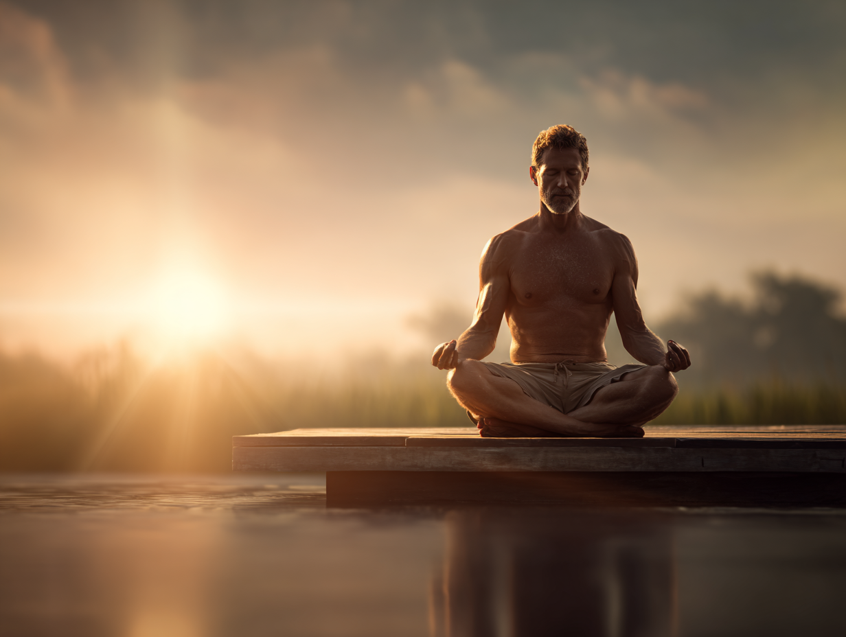 Йога поза в природата